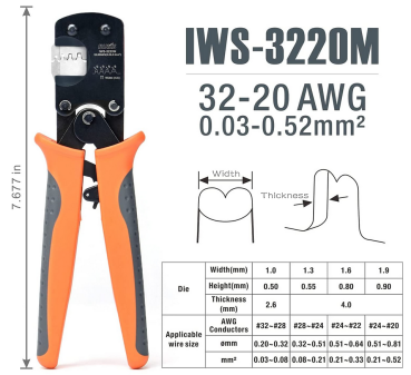 IWS-3220M  Crimping Pliers for PH 2.0